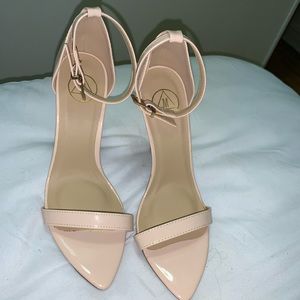 Nude Patent Leather Sandals